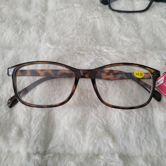 Three pairs of reading glasses +4.00 men women unisex - Picture 4 of 10